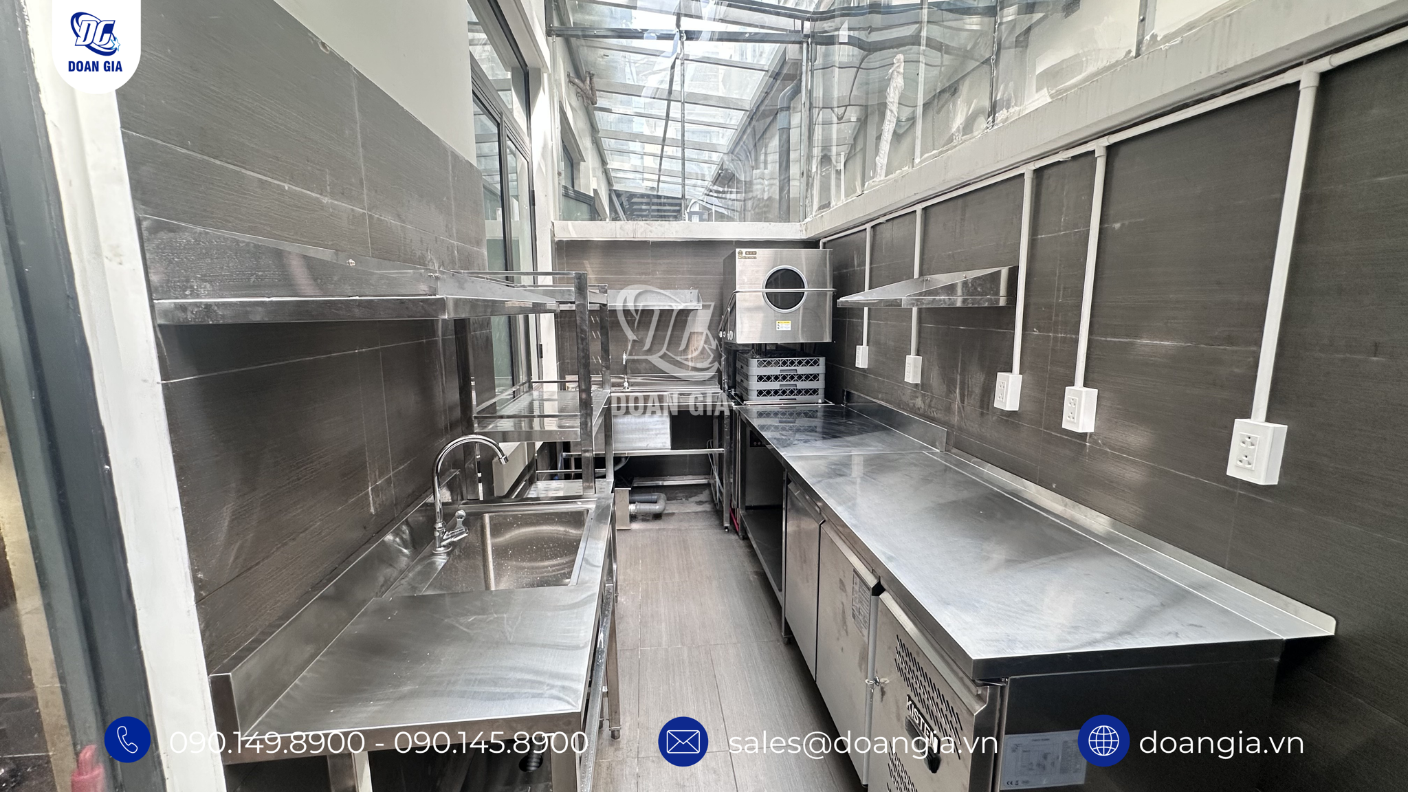 Thi công bếp công nghiệp nhà hàng tại Vinhomes Grand Park