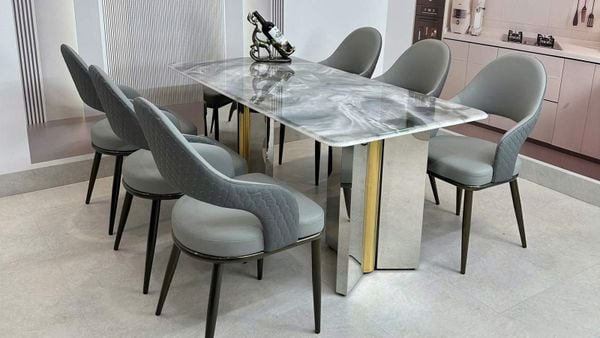 Bàn Ăn Mặt Đá Cao Cấp HAK28