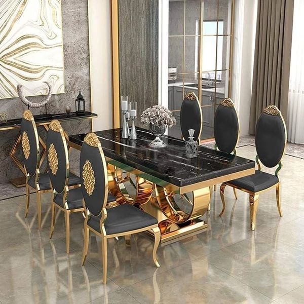 Bàn ăn mặt đá Mercedes DPBC03