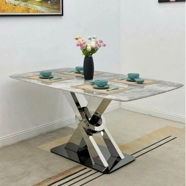 Bàn ăn mặt đá marble Hera ADC160