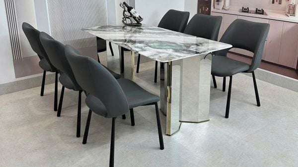 Bàn Ăn Mặt Đá Cao Cấp HAK78