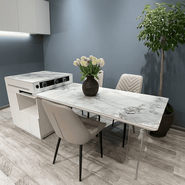 Bàn đảo bếp cố định