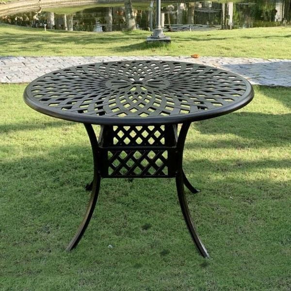 Mẫu bàn Ghế nhôm đúc sân vườn BN15 + GN21