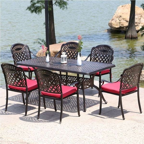 Bộ bàn ghế nhôm đúc DPBV08A + DPAV4B