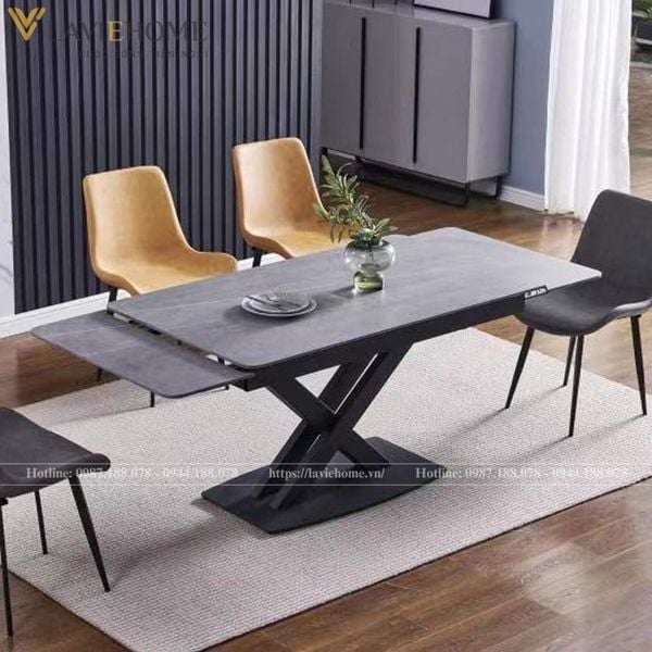 Bộ bàn ghế ăn 4 ghế mặt đá Oracle