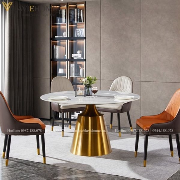 Bộ bàn ăn 4 ghế mặt đá Jacky