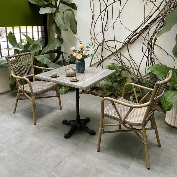 Bộ bàn ghế ban công kim loại sơn tĩnh điện