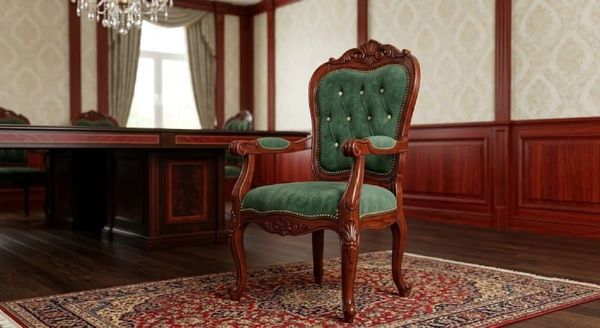 Ghế họp gỗ đỏ tự nhiên tân cổ điển