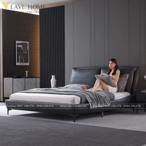 Giường ngủ bọc da Napoleon