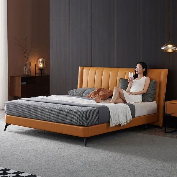 Giường ngủ bọc da Fami