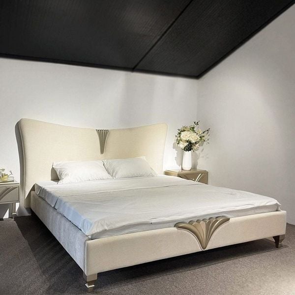 Giường bọc da đầu giường Donald