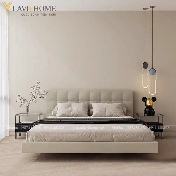 Giường ngủ bọc da cao cấp Dulcie