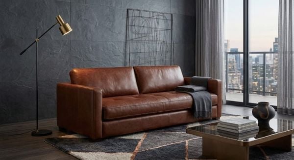 Mẫu sofa da phòng khách hiện đại