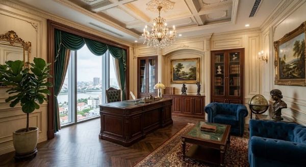 Thiết kế phòng giám đốc tân cổ điển