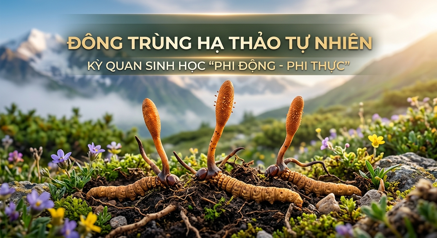 Đông trùng hạ thảo tự nhiên - Sự kết hợp hoàn hảo giữa thực vật và động vật