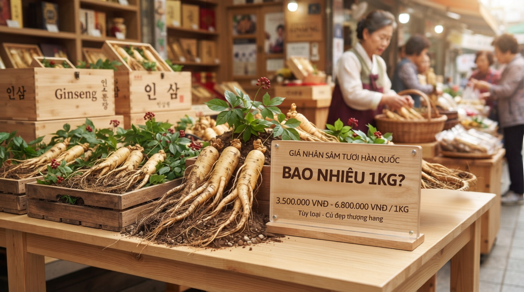 Giá sâm tươi Hàn Quốc bao nhiêu 1kg? Kinh nghiệm mua giá tốt, chuẩn chất lượng