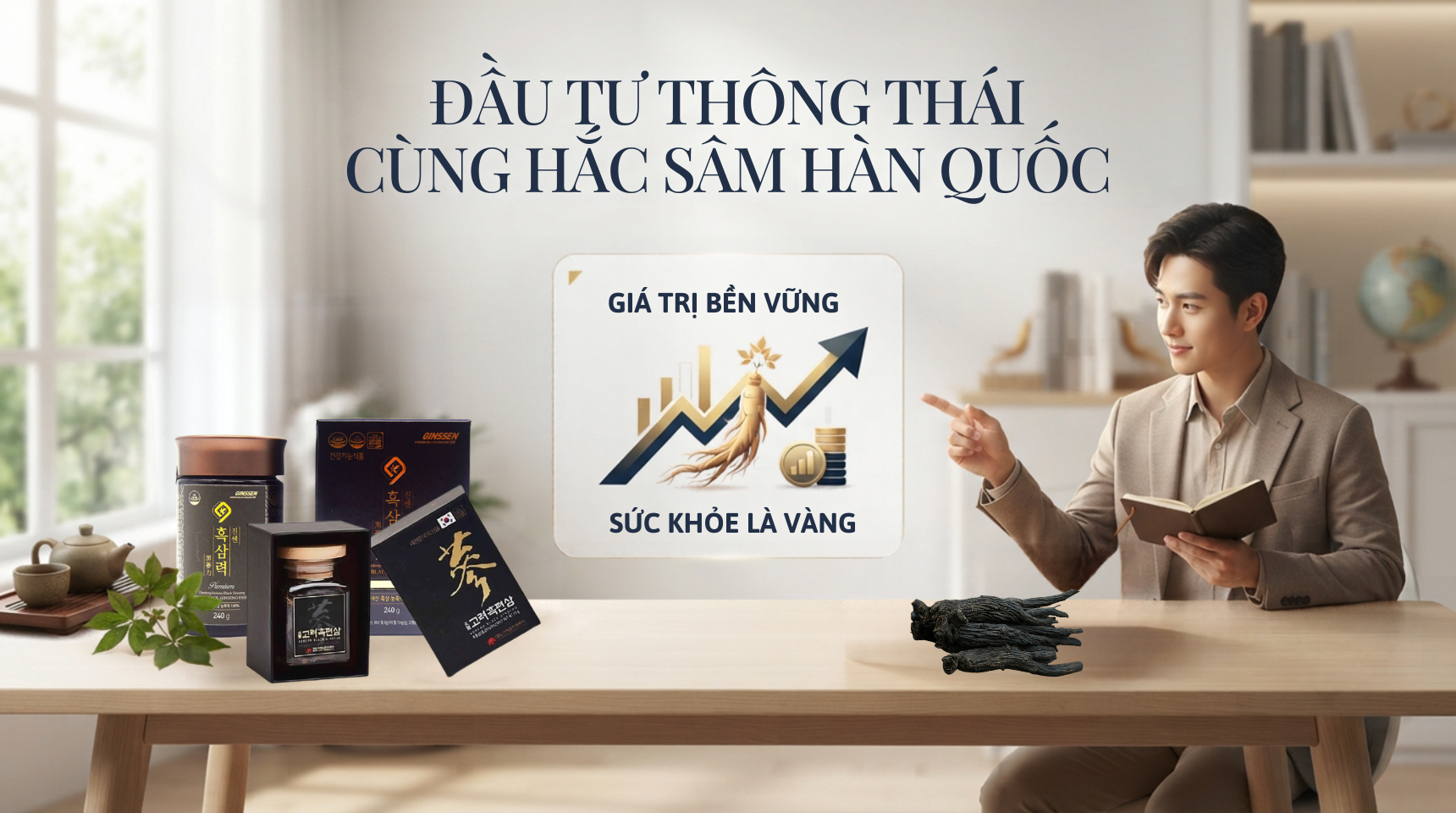 Đầu tư thông thái cùng hắc sâm Hàn Quốc