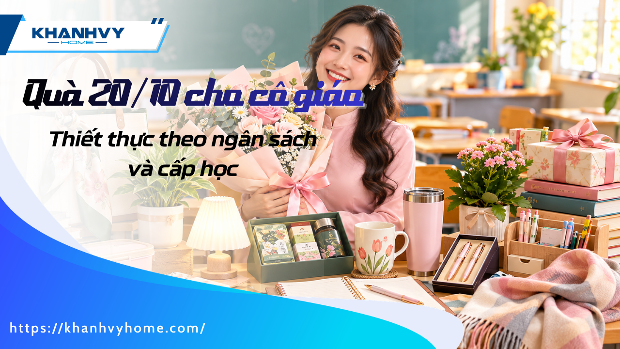 Các món quà 20/10 cho cô giáo thiết thực theo ngân sách và cấp học