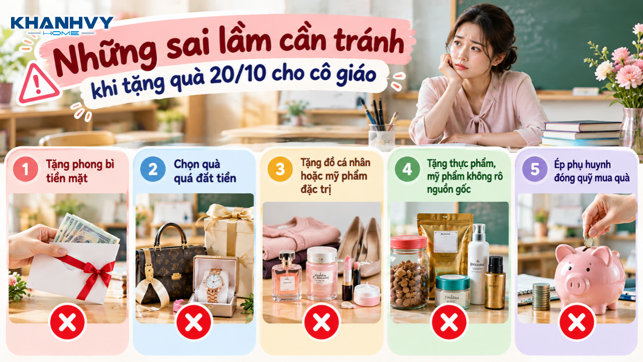 Những món quà không phù hợp có thể khiến cô giáo khó xử khi nhận
