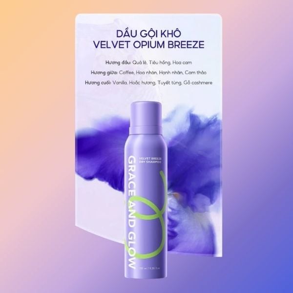 Gội Đầu Khô Phồng Tóc Grace and Glow (Mẫu Mới)
