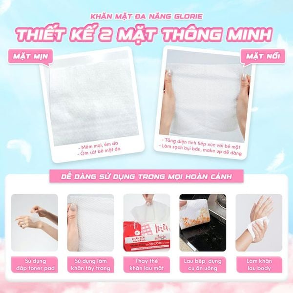khăn lau đa năng glorie