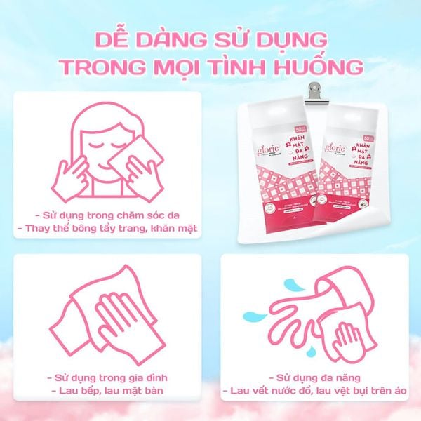 khăn lau đa năng glorie