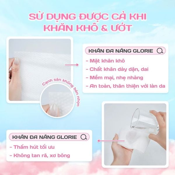 khăn lau đa năng glorie