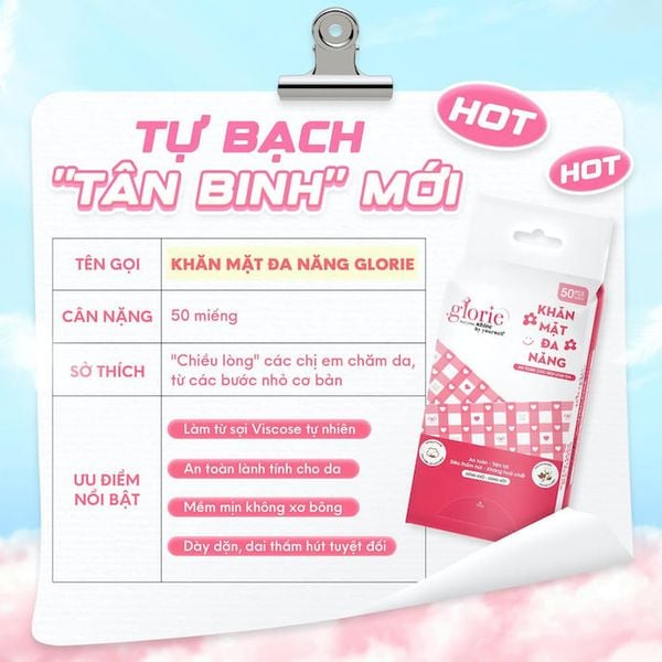 khăn lau đa năng glorie