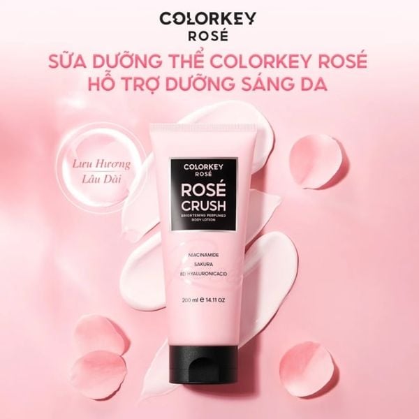 Sữa Dưỡng Thể Colorkey Rose Crush Perfumed Brightening Body Lotion