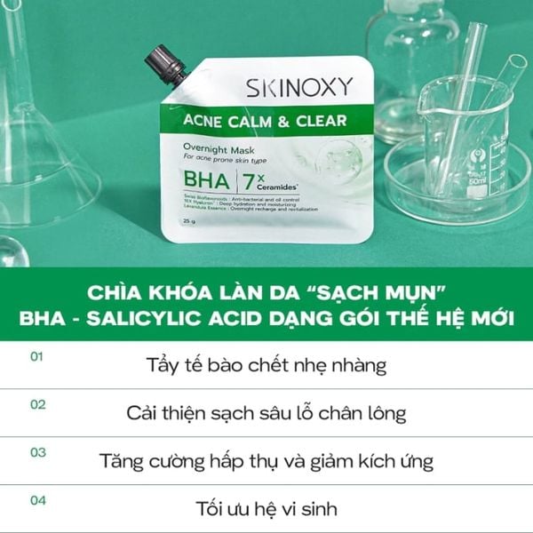 Mặt Nạ Dưỡng Skinoxy Acne Calm & Clear Overnight Mask
