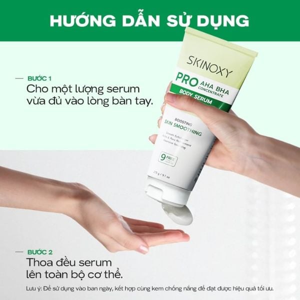 Tinh Chất Dưỡng Thể Làm Sáng Da Và Làm Mờ Đốm Xỉn Màu Skinoxy Pro AHA BHA Concentrate Body Serum