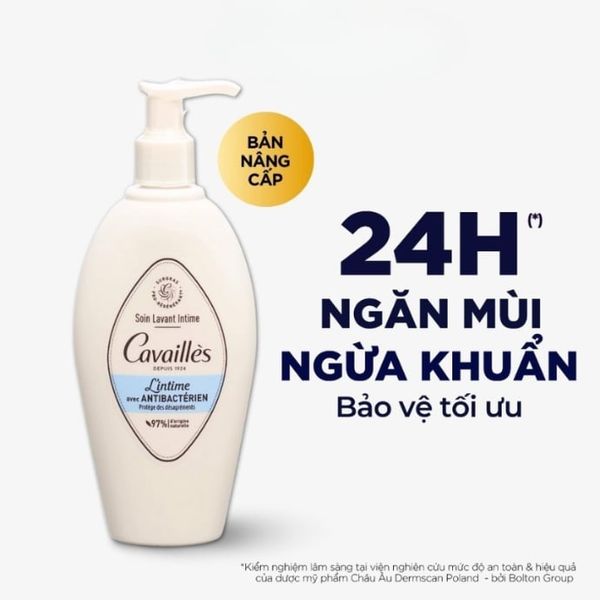 Dung Dịch Vệ Sinh Phụ Nữ Ngăn Mùi Ngừa Khuẩn Cavailles L'intime Avec Antibacterien