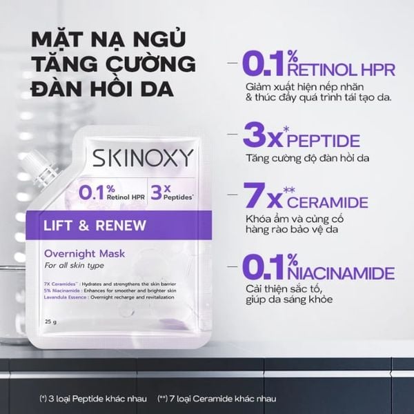Mặt Nạ Dưỡng Skinoxy Lift & Renew Overnight Mask