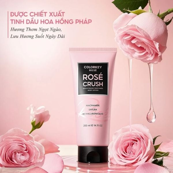 Sữa Dưỡng Thể Colorkey Rose Crush Perfumed Brightening Body Lotion