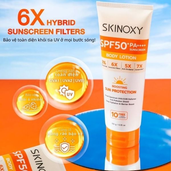 Dưỡng Thể Chống Nắng Skinoxy Pro Sun Protection Body Lotion SPF50+ PA++++