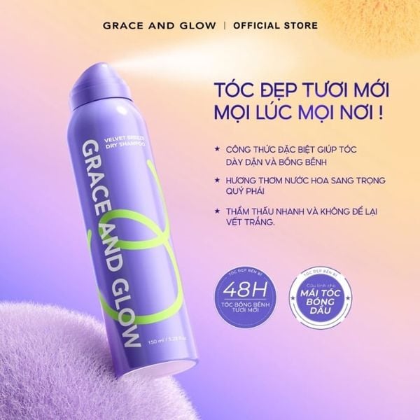Gội Đầu Khô Phồng Tóc Grace and Glow (Mẫu Mới)
