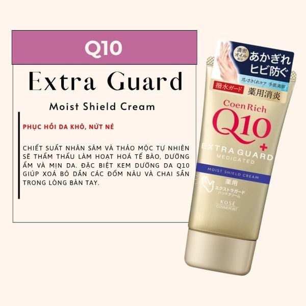 Kem Dưỡng Da Tay Kose Coen Rich Q10+ Extra Guard Moist Shield Cream