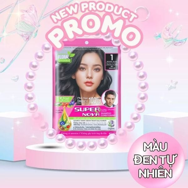 Dầu Gội Nhuộm Dưỡng Supernova Floral Organic