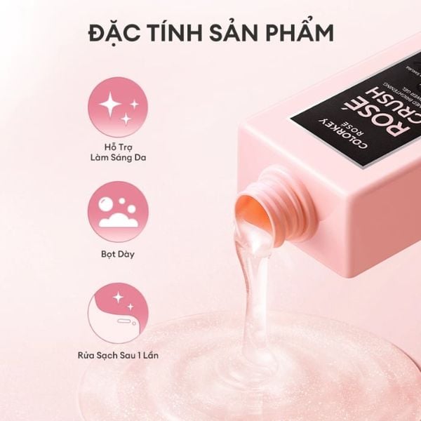 Gel Tắm Colorkey Rose Rose Crush Perfumed Brightening Shower Gel