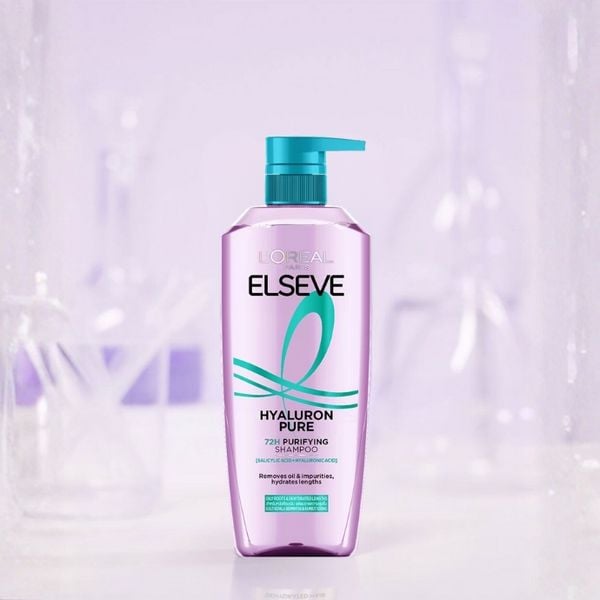 Dầu Gội L’Oréal Paris Elseve Hyaluron Pure 72H Purifying Shampoo