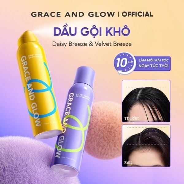 Gội Đầu Khô Phồng Tóc Grace and Glow (Mẫu Mới)