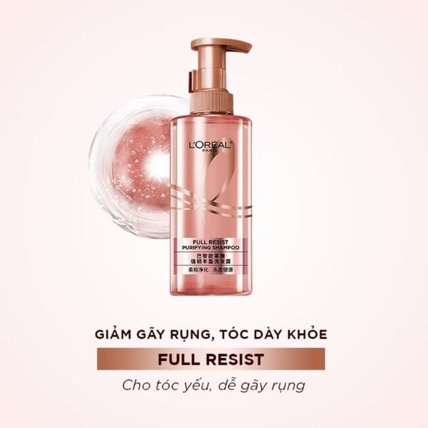 Dầu Gội Giảm Rụng Tóc Loreal Paris Full Resist Purifying Shampoo