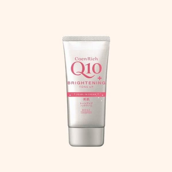 Kem Dưỡng Ẩm Da Tay Kose Coen Rich Q10+ Brightening Tone Up Hand Cream
