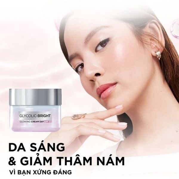 Kem Dưỡng Sáng Da Ban Ngày Loreal Paris Glycolic-Bright Glowing Cream Day SPF 30