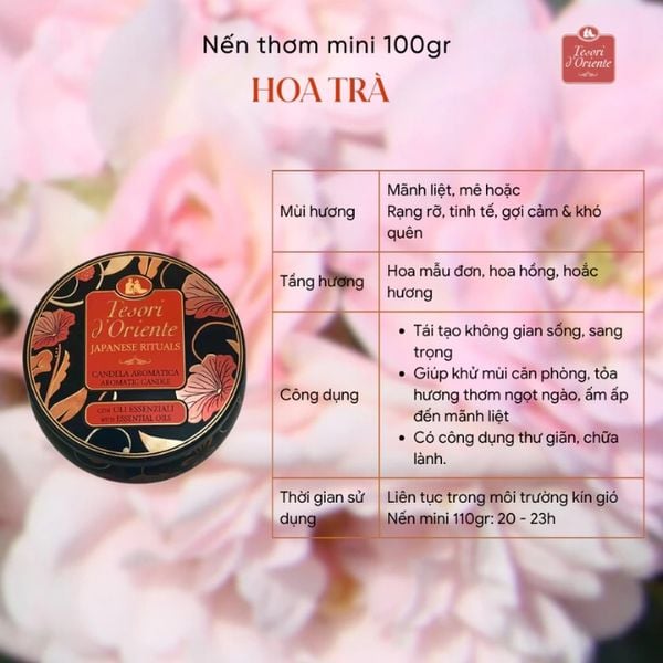 Nến Thơm Mini Tesori d’Oriente