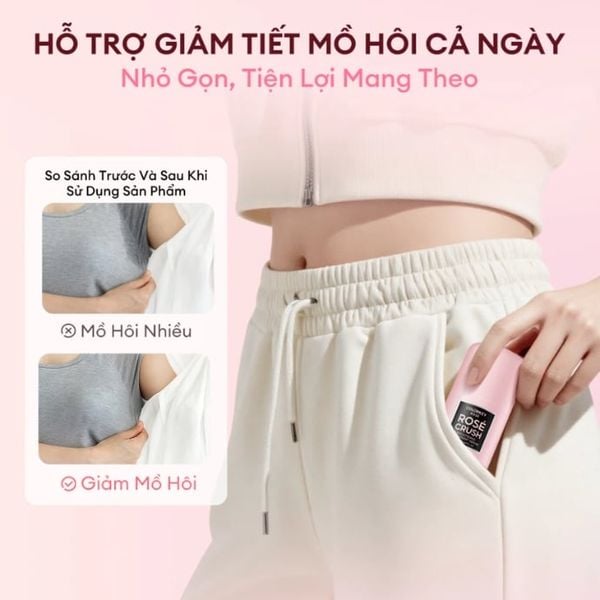 Lăn Khử Mùi Colorkey Rose Crush Brightening Deodorant Serum