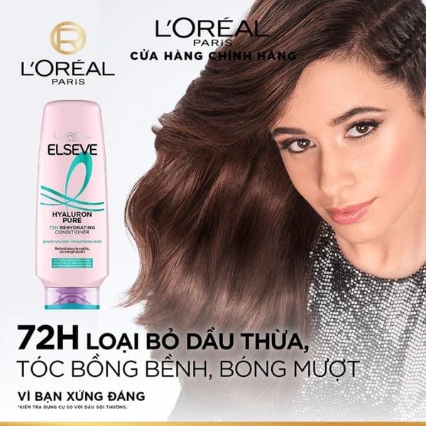 Dầu Xả Loreal Elseve 72H Hyaluron Conditioner