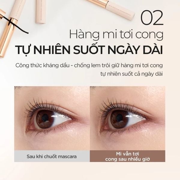 Chuốt Mi Đầu Cọ Mảnh BOM Wonderproof Mascara Slim