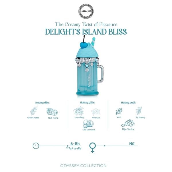 Nước Hoa Armaf Delights Island Bliss Eai De Parfum