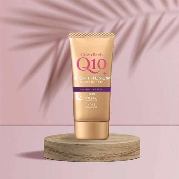 Kem Dưỡng Da Tay Kose Coen Rich Q10+ Night Renew Moist Repair